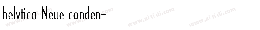 helvtica Neue conden字体转换